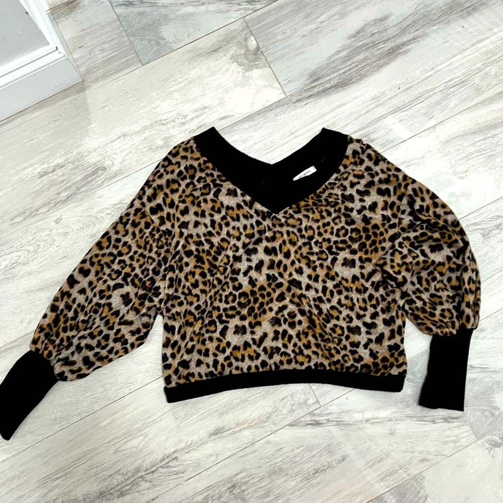 Animal print sweater